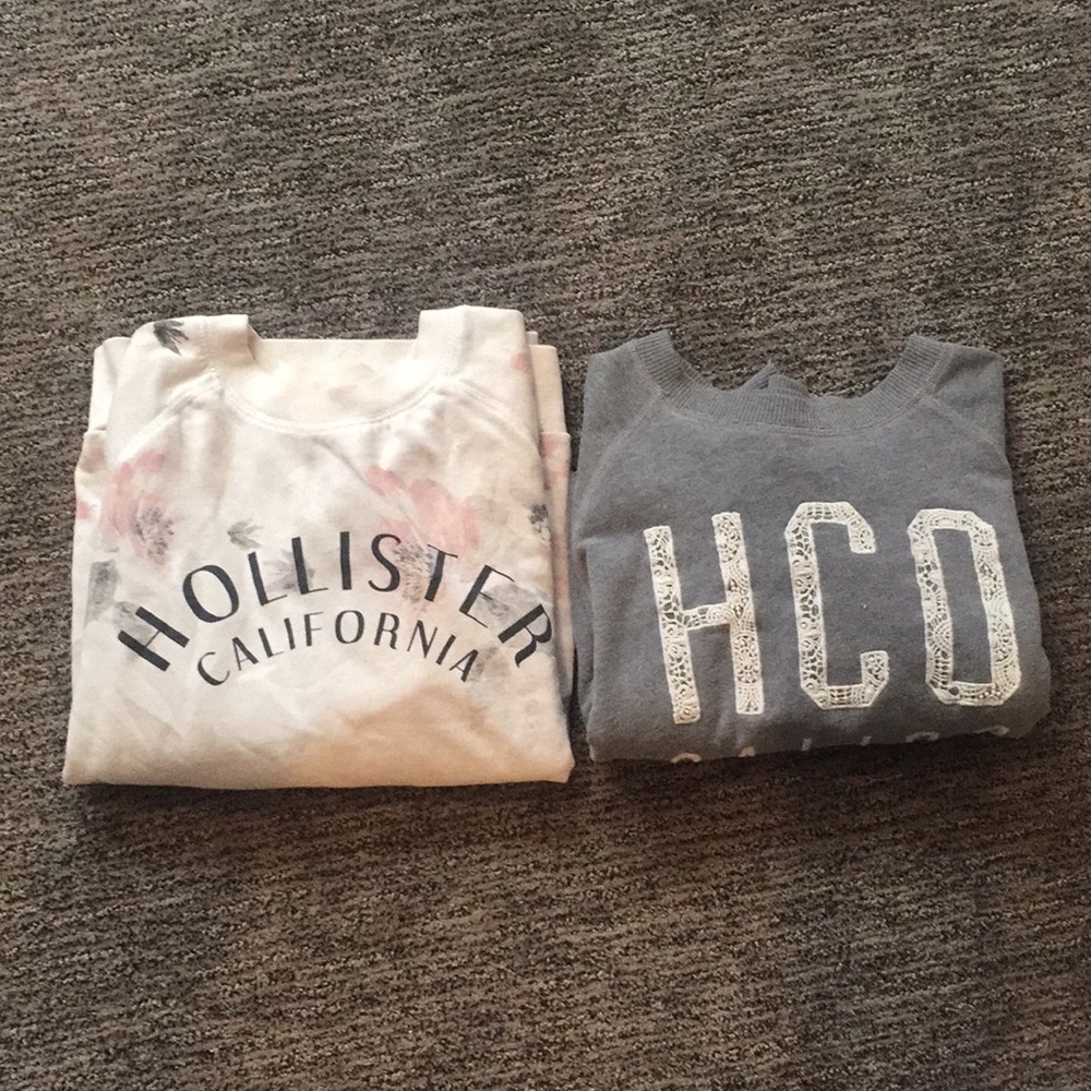 Hollister crew necks